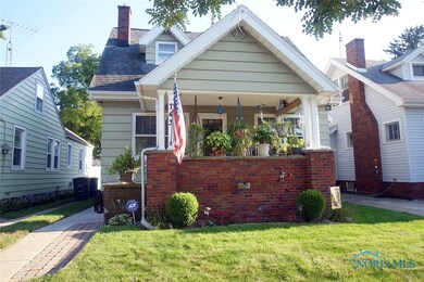 Cozy covered front porch
