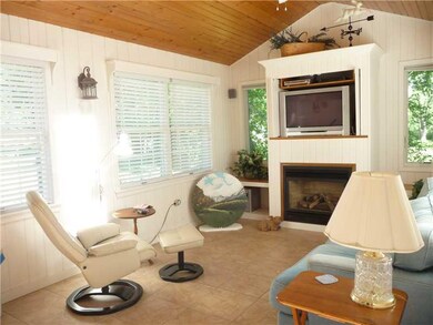 Family Room. Beautiful, cozy family room with wood