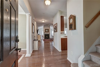 The open foyer invites you into your home.