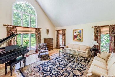 Vaulted ceiling with custom floor to ceiling windo