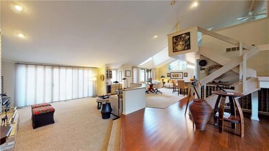 From the foyer viewing into the main rooms