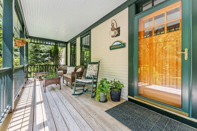 Expansive covered front porch