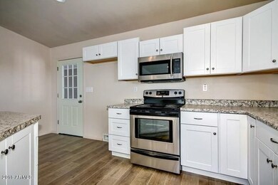 kitchen with back door