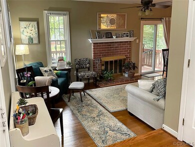 Family Room accesses Deck