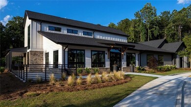 View of front of property with a front lawn