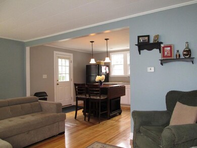 Family room and kitchen.