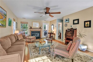 Main Living/ Family Room with Wood Burning Firepla