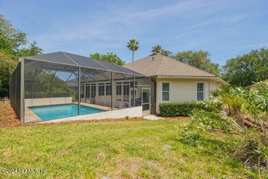 backyard with pool view