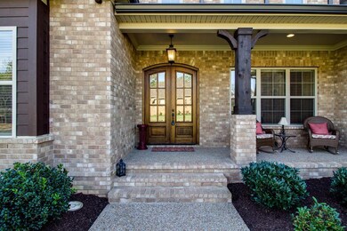 Inviting covered front porch  