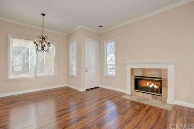 Spacious dining/living room combo has beautiful fi