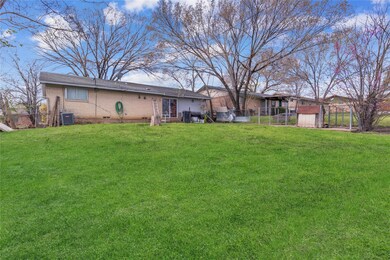 View of backyard facing home