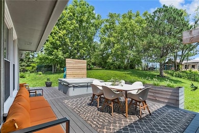 Entertain your guests and hop into the hot tub when night falls!