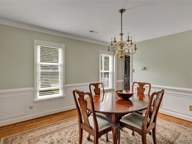 The formal dining room is the perfect space to host special occasions.