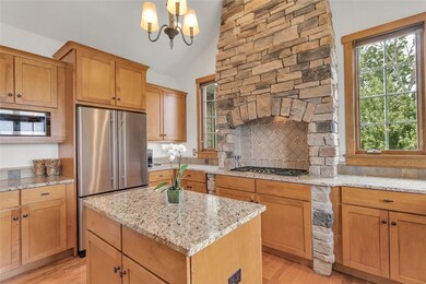 Plenty of cabinetry and counterspace in this cathe