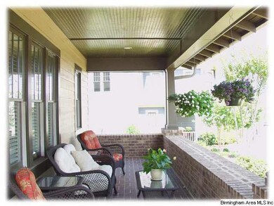 Inviting covered front porch