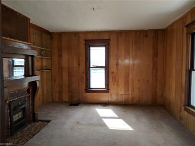 Living room with fire place.