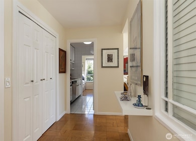 A gracious entry hall greets as you enter 410.