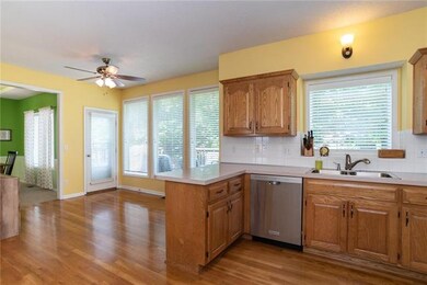 Lots of natural light in this spacious kitchen!