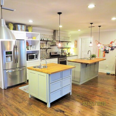 Butcher Block counters/Double Sink