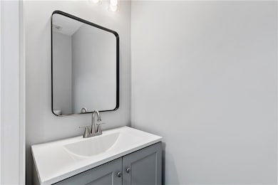 Bathroom featuring vanity