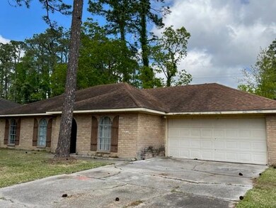 Front view showing garage.