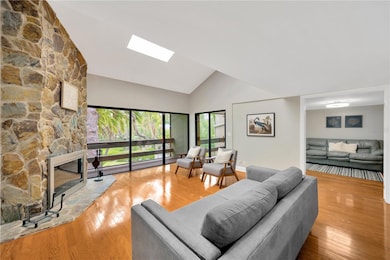 Skylight provides ample natural light.