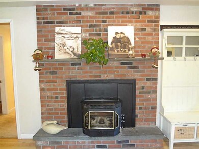 Living Room. PELLET STOVE