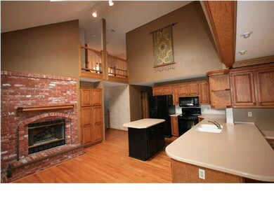 Wonderful, large, spacious kitchen with brick fire