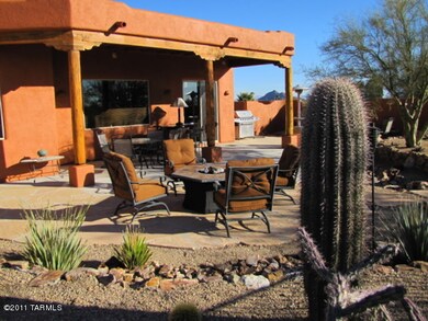 Backyard patio view