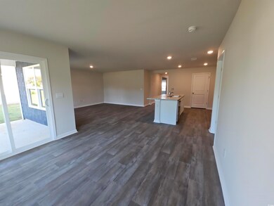 Interior space featuring dark wood finished floors