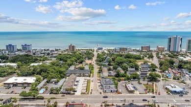 View of urban area featuring a nearby body of water