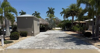 View of decorative driveway