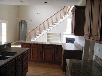 Another view of the kitchen looking into the great