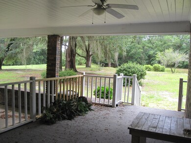 Porch under carport