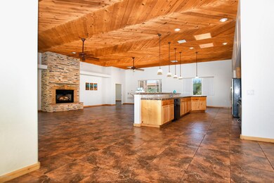 Open concept floor plan