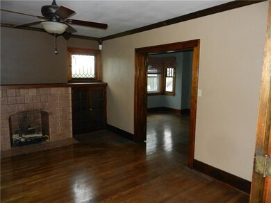 Living room into dining room