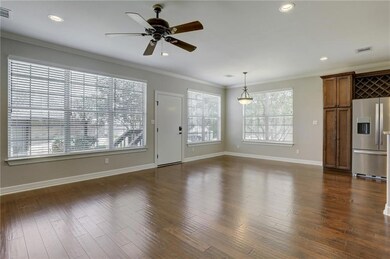 Unfurnished living room with baseboards, ceiling 
