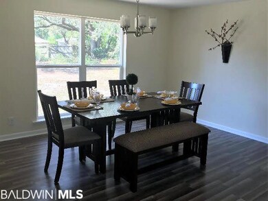 Dining room portion of Living/Dining Combination