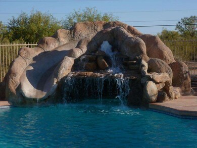 Water Feature with Slide and 'Grotta'