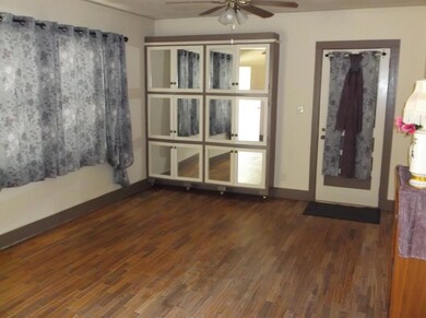 Living room looking toward home office door
