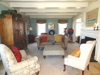 Beautiful living room with cozy fireplace