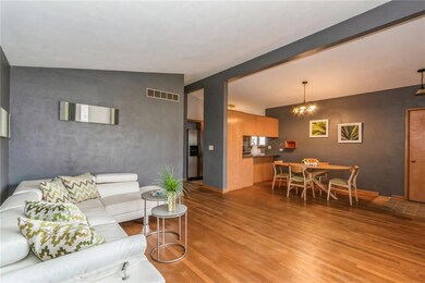 Living Room, Dining Room and Kitchen