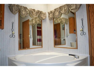 Master soaking tub.