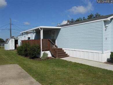 Deck and storage barn.
