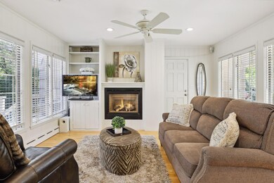 Custom shelving and cabinetry in family room - main level