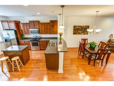 Kitchen, dining area view from stairs