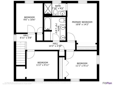 Upper floor plan