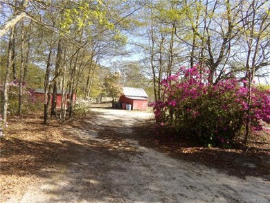 Circular driveway with access to storage