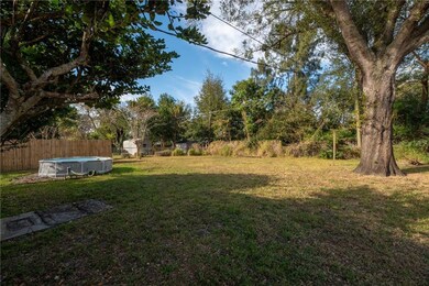 Backyard view from fencing entrance East side of h