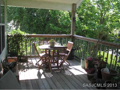 Large second story deck